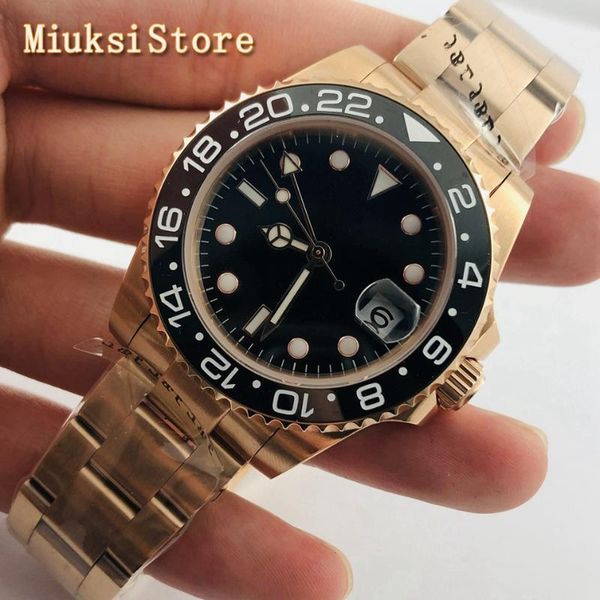 wristwatches 40mm mens sterile watch rose gold case sapphire glass ceramic bezel luminous luxury waterproof gift, Slivery;brown
wristwatches 40mm mens sterile watch rose gold case sapphire glass ceramic bezel luminous luxury waterproof gift, Slivery;brown