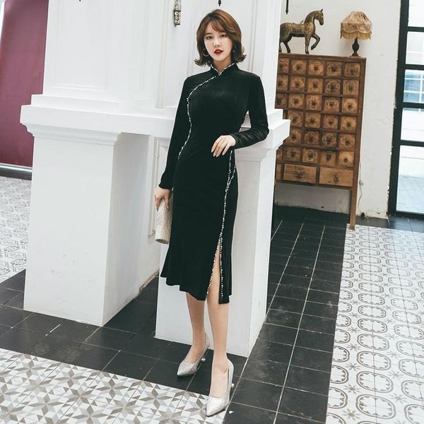 casual dresses plus size 4xl 5xl women satin cheongsam oriental bride dress for wedding party 2021 chinese qipao classic evening, Black;gray
casual dresses plus size 4xl 5xl women satin cheongsam oriental bride dress for wedding party 2021 chinese qipao classic evening, Black;gray