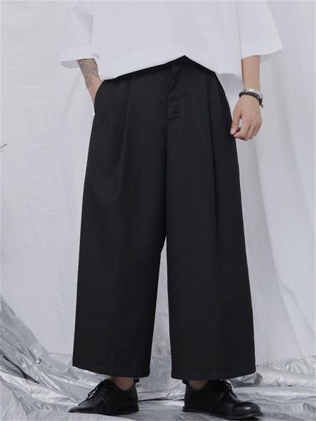 men's pants wide leg spring and autumn classic dark japanese casual large size nine, Black
men's pants wide leg spring and autumn classic dark japanese casual large size nine, Black