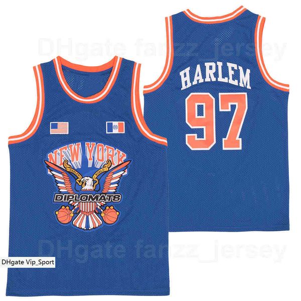 moive the diplomats x 97 harlem basketball jersey men vintage breathable pure cotton pullover team color blue retro sports uniform good, Black
moive the diplomats x 97 harlem basketball jersey men vintage breathable pure cotton pullover team color blue retro sports uniform good, Black