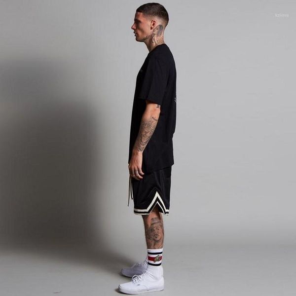 men's shorts casual european and american running fitness trend mesh breathable summer loose basketball training pants, White;black
men's shorts casual european and american running fitness trend mesh breathable summer loose basketball training pants, White;black