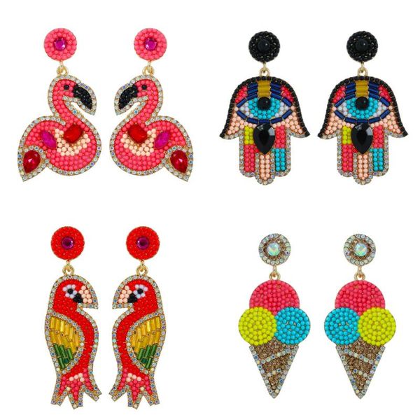 girlgo colorful beads flamingo drop earrings for women summer beach evil eye handmade pendant cream haning jewelry dangle & chandelier, Silver
girlgo colorful beads flamingo drop earrings for women summer beach evil eye handmade pendant cream haning jewelry dangle & chandelier, Silver