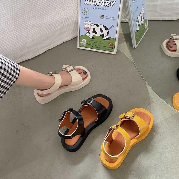 sandals 2021 summer korean versatile muffin open toe button thick sole comfortable hollow solid color shoes, Black
sandals 2021 summer korean versatile muffin open toe button thick sole comfortable hollow solid color shoes, Black