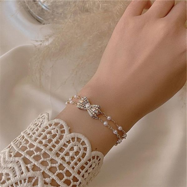 charm bracelets fashion sweet ab color imitation pearl rhinestone bowknot bracelet for women chunky chain jewelry accessories, Golden;silver
charm bracelets fashion sweet ab color imitation pearl rhinestone bowknot bracelet for women chunky chain jewelry accessories, Golden;silver