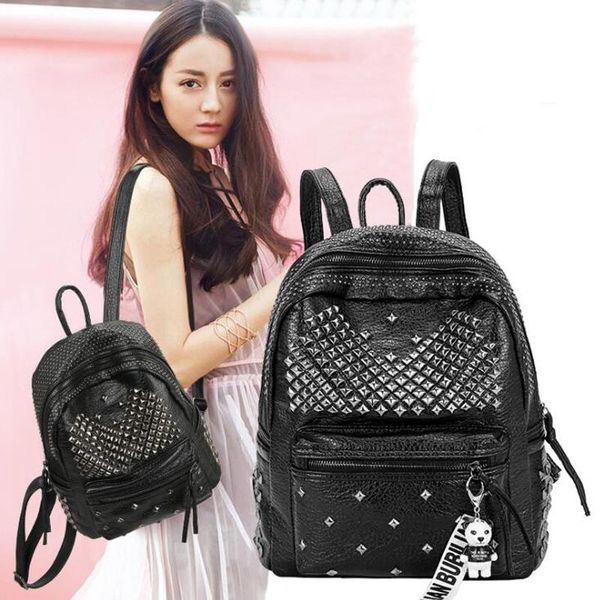 backpack 2021 fashion women backpacks washed leather lady girls travel bags rivet student school bag
backpack 2021 fashion women backpacks washed leather lady girls travel bags rivet student school bag