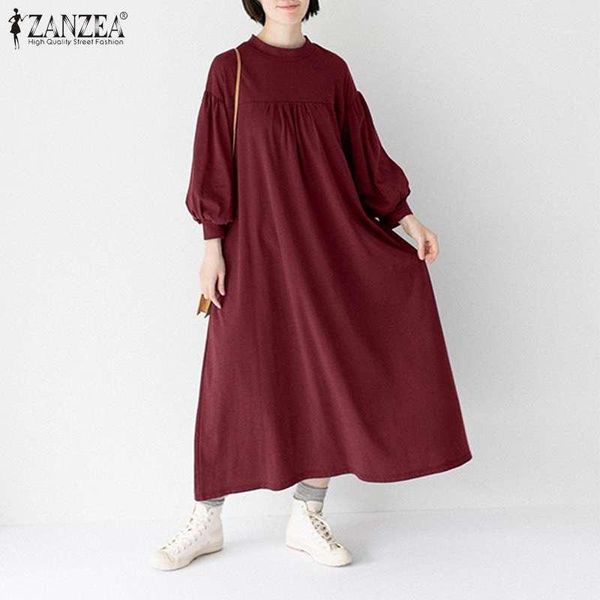 women's autumn shirt dress cotton maxi sundress casual solid button vestido zanzea o neck long puff sleeves robe femme plus size dresse, Black;gray
women's autumn shirt dress cotton maxi sundress casual solid button vestido zanzea o neck long puff sleeves robe femme plus size dresse, Black;gray