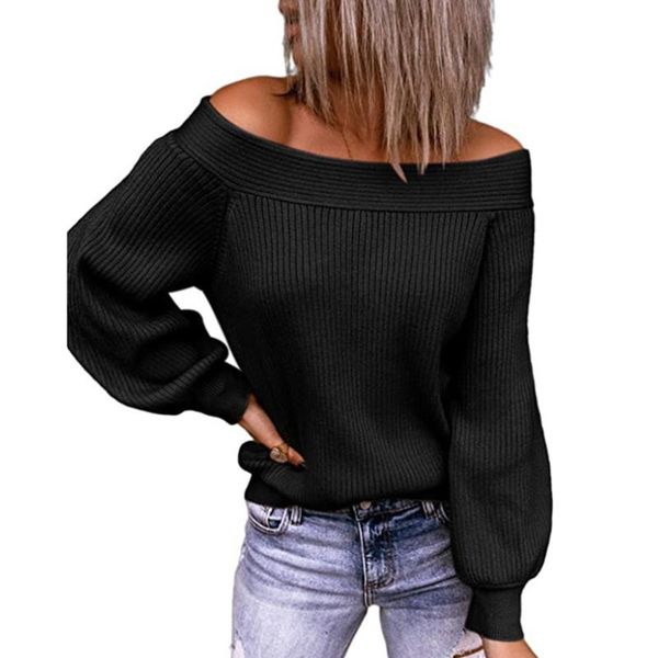 women's sweaters womens slash neck casual solid autumn clothes pullover long lantern sleeve sweater winter women, White;black
women's sweaters womens slash neck casual solid autumn clothes pullover long lantern sleeve sweater winter women, White;black
