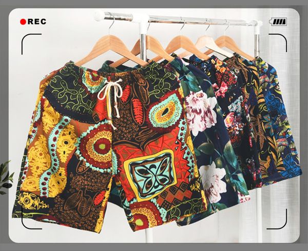 2021 soccer shorts summer style cotton and linen printed big pants beach men's loose hamsik fff666, Black;red
2021 soccer shorts summer style cotton and linen printed big pants beach men's loose hamsik fff666, Black;red