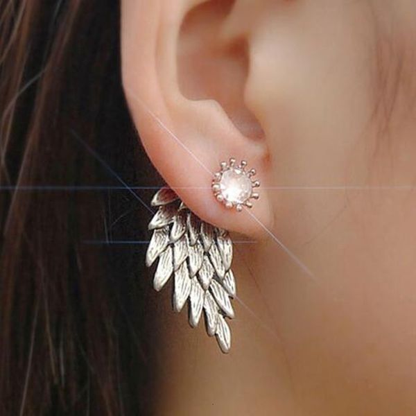 studs earrings three dimensional angel wing stud feather inlaid diamond alloy piercing jewelry, Golden;silver
studs earrings three dimensional angel wing stud feather inlaid diamond alloy piercing jewelry, Golden;silver