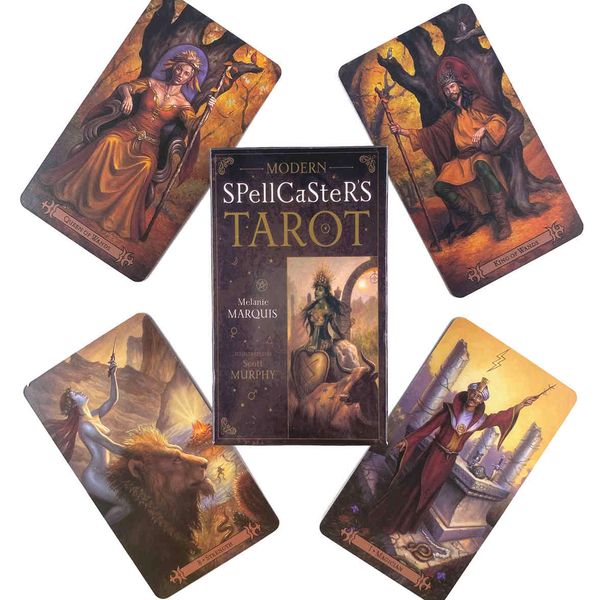 modern spellcaster's tarot deck leisure party table game fortune-telling prophecy oracles cards with guide book
modern spellcaster's tarot deck leisure party table game fortune-telling prophecy oracles cards with guide book