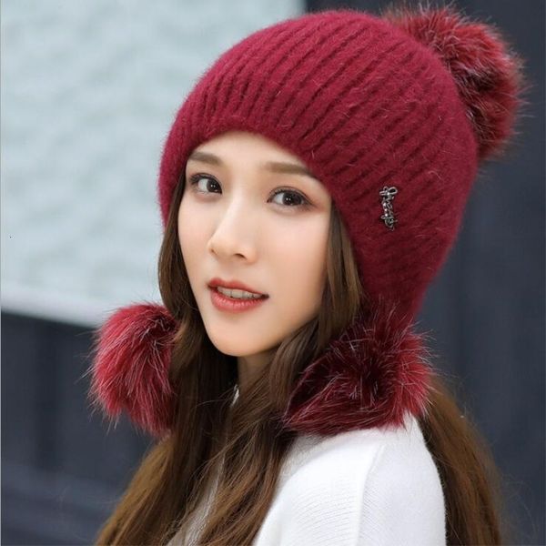 wide brim hats ozyc rabbit fur knitted hat female autumn and winter hat casual all-match sweet earmuffs warm wool cap 8w0b, Blue;gray
wide brim hats ozyc rabbit fur knitted hat female autumn and winter hat casual all-match sweet earmuffs warm wool cap 8w0b, Blue;gray