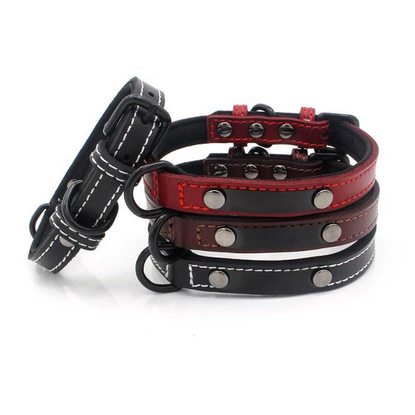 pet products dog supplies collars solid leather cloth lined plating black stainless steel engraved id tag collar 5pc/lot & leashes
pet products dog supplies collars solid leather cloth lined plating black stainless steel engraved id tag collar 5pc/lot & leashes