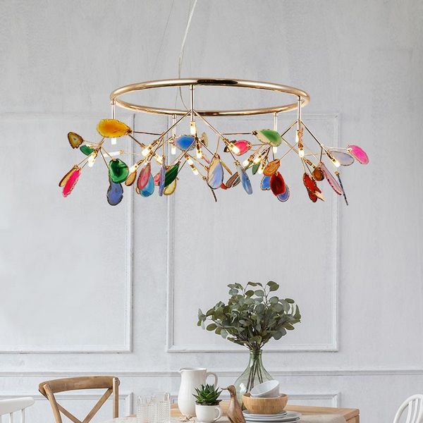 chandeliers modern creative colorful natural agate stone chandelier personality living room bedroom dining led lighting
chandeliers modern creative colorful natural agate stone chandelier personality living room bedroom dining led lighting