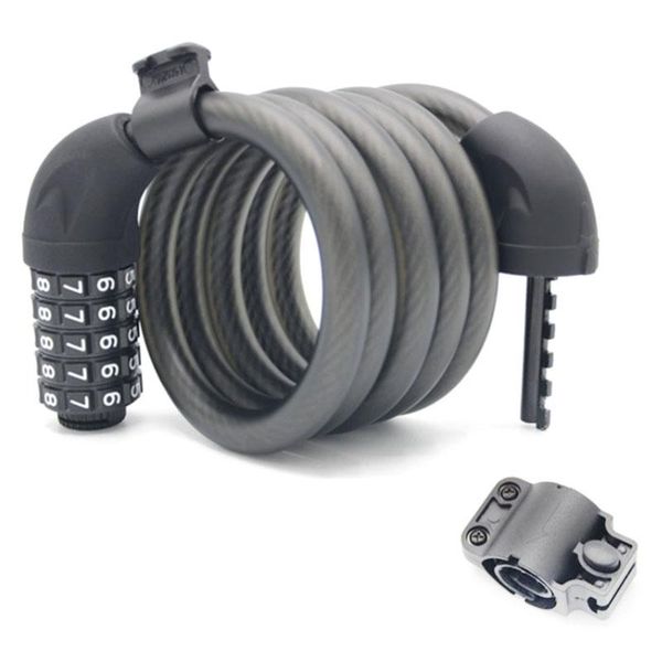 bike locks bicycle lock cable five-digit code combination