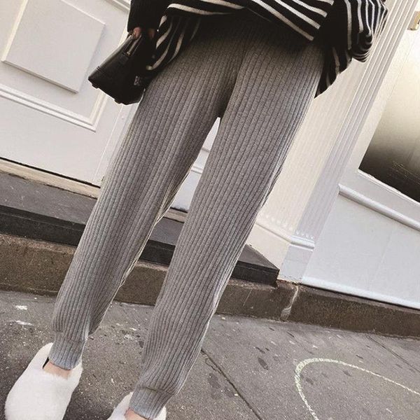 women's pants & capris spring autumn woman solid knitted trousers casual elastic waist ladies with pockets long loose harem for female, Black;white
women's pants & capris spring autumn woman solid knitted trousers casual elastic waist ladies with pockets long loose harem for female, Black;white