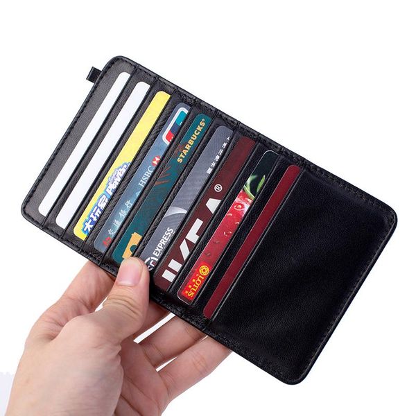 card holders korean business holder women black leather minimalist wallet men tarjetero hombre bags ae50cb, Brown;gray
card holders korean business holder women black leather minimalist wallet men tarjetero hombre bags ae50cb, Brown;gray