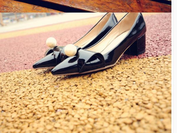 women's shoes in spring and autumn shoes new style fashion middle coarse heel pointed end @nm313, Black
women's shoes in spring and autumn shoes new style fashion middle coarse heel pointed end @nm313, Black