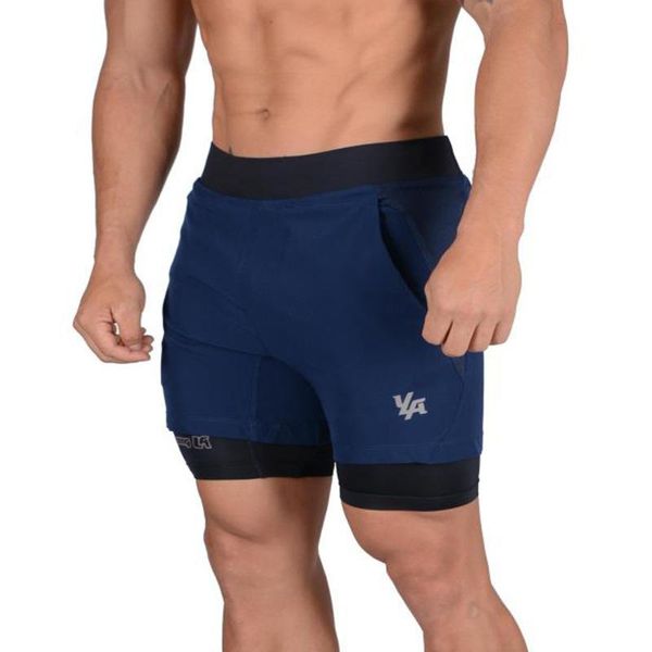 running shorts fitness men's breathable quick-dry tight-fitting marathon fake two-piece athletic track field basketball training, Black;blue
running shorts fitness men's breathable quick-dry tight-fitting marathon fake two-piece athletic track field basketball training, Black;blue