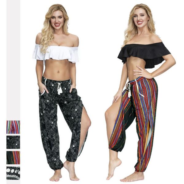 women's pants & capris women side split long sweatpants trousers bohemian streetwear, Black;white
women's pants & capris women side split long sweatpants trousers bohemian streetwear, Black;white