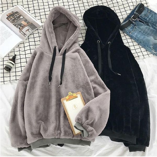 men's hoodies & sweatshirts autumn and winter plush thickened loose sweater men's double-sided lamb cashmere korean student couple, Black
men's hoodies & sweatshirts autumn and winter plush thickened loose sweater men's double-sided lamb cashmere korean student couple, Black