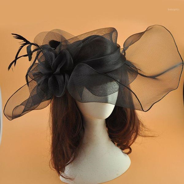 women fascinator hat vintage hairpin broad brim headwear flower mesh party veil u50c1
women fascinator hat vintage hairpin broad brim headwear flower mesh party veil u50c1