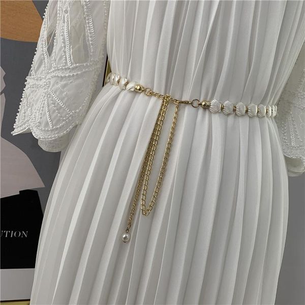 belts fashion white pearl conch waist chain women metal waistband jeans dress decoration body jewelry gift bikini accessories, Black;brown
belts fashion white pearl conch waist chain women metal waistband jeans dress decoration body jewelry gift bikini accessories, Black;brown