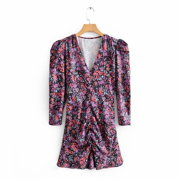 casual dresses vintage chic contrast colors floral print ruched dress 2021 fashion elegant women v-neck outfit vestidos mujer, Black;gray
casual dresses vintage chic contrast colors floral print ruched dress 2021 fashion elegant women v-neck outfit vestidos mujer, Black;gray