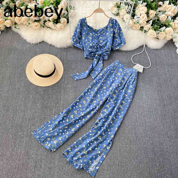 women autumn bohemian floral set v neck puff sleeve short split high waist wide leg long pants two pieces 210512, White
women autumn bohemian floral set v neck puff sleeve short split high waist wide leg long pants two pieces 210512, White