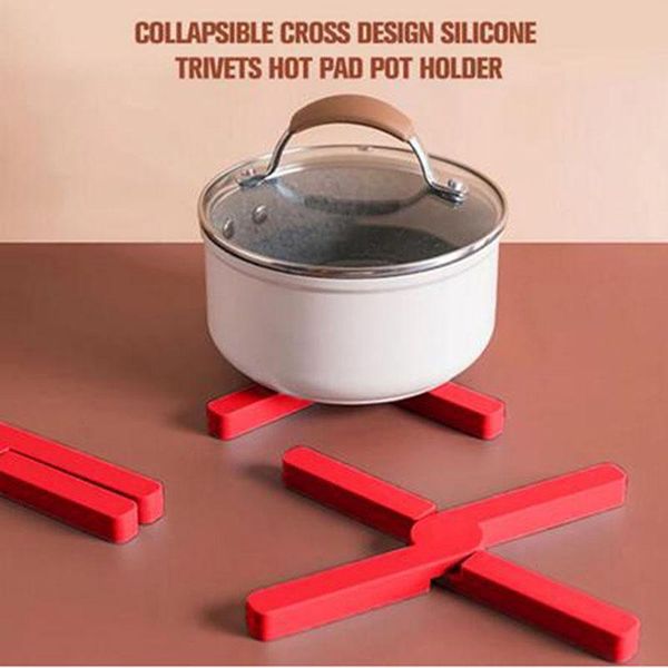mats & pads creative cross silicone pot mat folding kitchen insulation heat resistant table
mats & pads creative cross silicone pot mat folding kitchen insulation heat resistant table