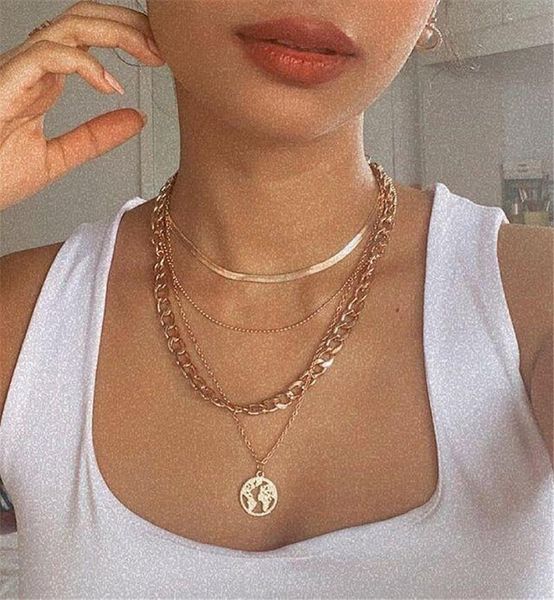 pendant necklaces boho gold color map snake chain layered necklace for women girl metal geometric charming collares, Silver
pendant necklaces boho gold color map snake chain layered necklace for women girl metal geometric charming collares, Silver