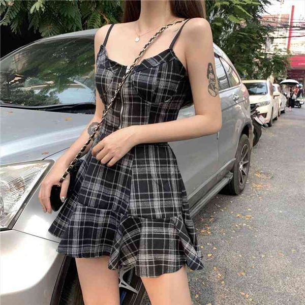 gothic two pieces set women summer plaid crop high waist mini skirt streetwear spaghetti strap dress sets female, Gray
gothic two pieces set women summer plaid crop high waist mini skirt streetwear spaghetti strap dress sets female, Gray