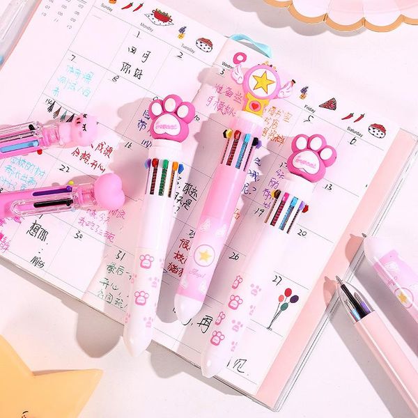 ballpoint pens xgz student cute ten-color ball-point pen color multifunctional pressing oil multicolor male and female stationery, Blue;orange
ballpoint pens xgz student cute ten-color ball-point pen color multifunctional pressing oil multicolor male and female stationery, Blue;orange