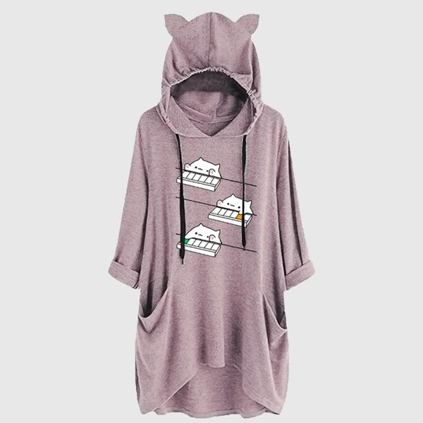 casual dresses autumn winter women hoodies sweatshirts long-sleeved dress vestidos woman clothing hooded drawstring pocket pullover, Black;gray
casual dresses autumn winter women hoodies sweatshirts long-sleeved dress vestidos woman clothing hooded drawstring pocket pullover, Black;gray