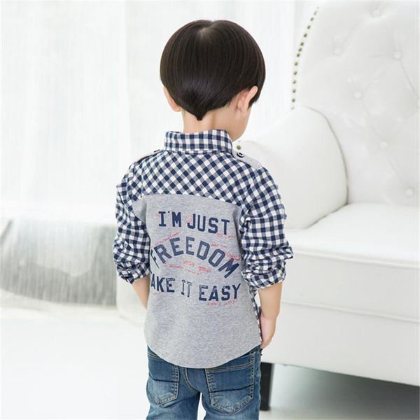 shirts children baby boys 2-6t fashion classic casual plaid boy spring autumn wear clothes turn-down collar shirt, White;black
shirts children baby boys 2-6t fashion classic casual plaid boy spring autumn wear clothes turn-down collar shirt, White;black