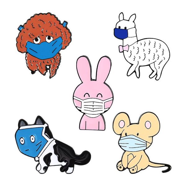 pins, brooches cartoon badges mask animal mouse dog alpaca cat enamel pins caring for health jewelry backpack accessories, Gray
pins, brooches cartoon badges mask animal mouse dog alpaca cat enamel pins caring for health jewelry backpack accessories, Gray