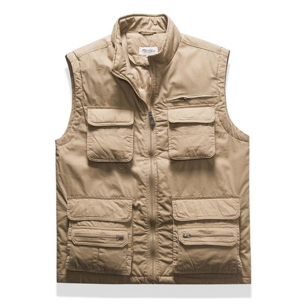 men's vests nice cotton warm vest men winter many pockets sleeveless jacket fashion zipper waistcoat male outdoors fishing xxl, Black;white
men's vests nice cotton warm vest men winter many pockets sleeveless jacket fashion zipper waistcoat male outdoors fishing xxl, Black;white