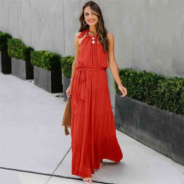 summer beach solid halter maxi dress sleeveless sashes ruffles vacation long robe holiday wear sun 210520, Black;gray
summer beach solid halter maxi dress sleeveless sashes ruffles vacation long robe holiday wear sun 210520, Black;gray