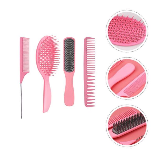 hair brushes 4pcs hairstyling combs air cushion haircut for salon, Silver
hair brushes 4pcs hairstyling combs air cushion haircut for salon, Silver
