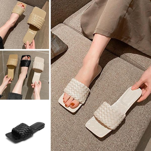women slippers fashion women's large size 34-43 beach casual shoes flat sandals summer, Black
women slippers fashion women's large size 34-43 beach casual shoes flat sandals summer, Black
