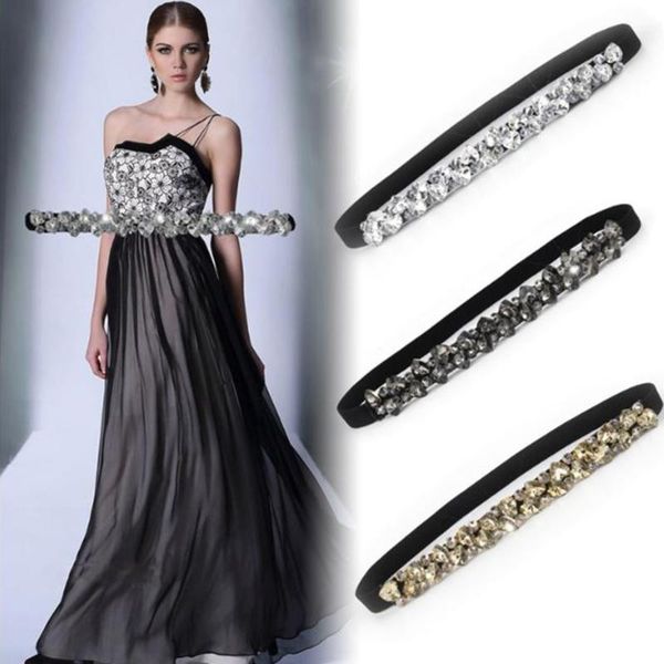 belts quality rhinestone elastic belt women's dress full crystal black female coat down fashion luxury ladies, Black;brown
belts quality rhinestone elastic belt women's dress full crystal black female coat down fashion luxury ladies, Black;brown