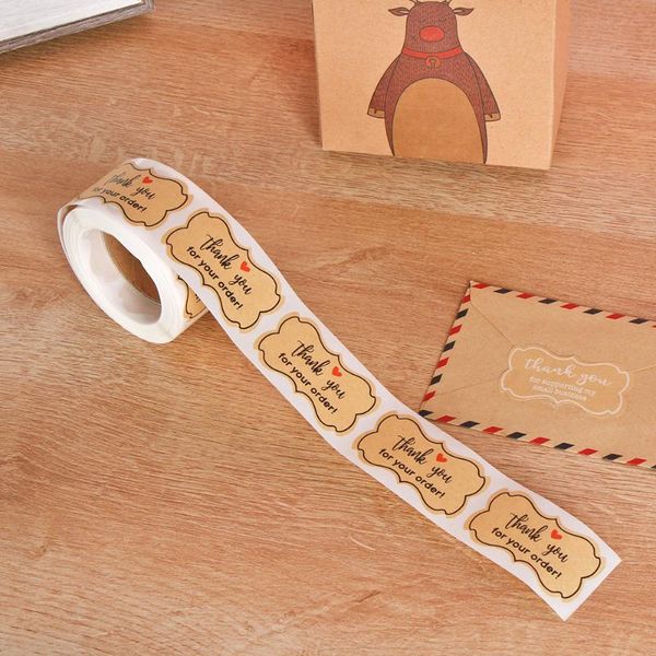 gift wrap 250pcs 3*5cm thank you for your order stickers seal kraft paper labels self adhesive sticker roll packaging supplies
gift wrap 250pcs 3*5cm thank you for your order stickers seal kraft paper labels self adhesive sticker roll packaging supplies