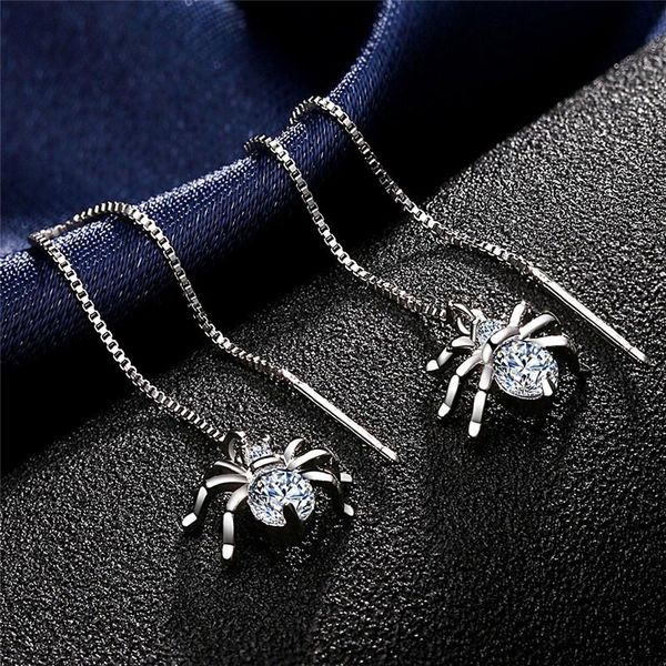 punk color alloy dangle long crystal spider earrings jewelry for women 1pair stud, Golden;silver
punk color alloy dangle long crystal spider earrings jewelry for women 1pair stud, Golden;silver