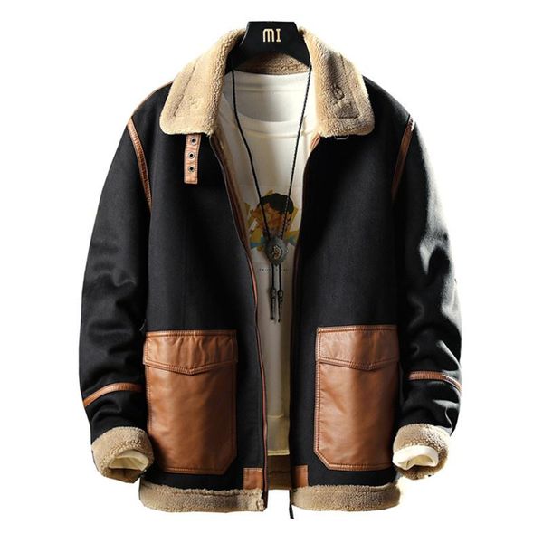 men's leather & faux winter 2022 mens clothing sheepskin genuine natural real fur lapel plush thick coats thicken warm parkas jackets m, Black
men's leather & faux winter 2022 mens clothing sheepskin genuine natural real fur lapel plush thick coats thicken warm parkas jackets m, Black