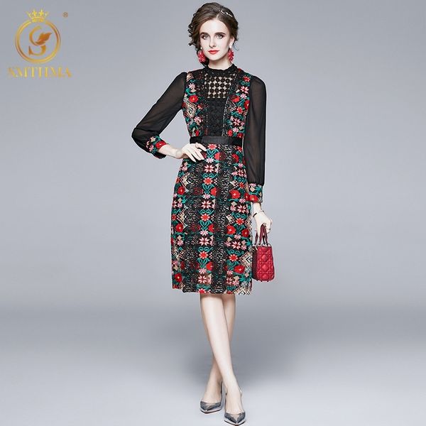 fashion designer runway embroidery dress women's elegant lace patchwork holiday vintage a line vestido 210520, Black;gray
fashion designer runway embroidery dress women's elegant lace patchwork holiday vintage a line vestido 210520, Black;gray