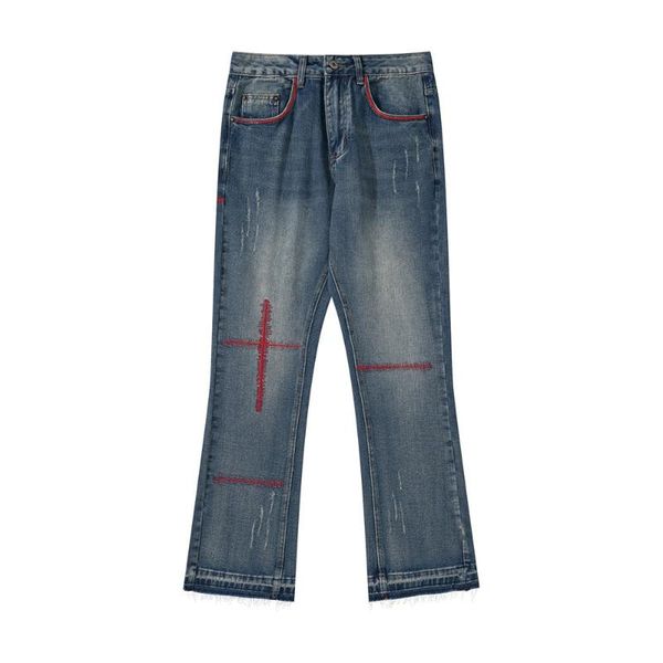 men's jeans eukaaru embroidered street fashion straight pants trend casual flared streetwear hip hop baggy oversized, Blue
men's jeans eukaaru embroidered street fashion straight pants trend casual flared streetwear hip hop baggy oversized, Blue