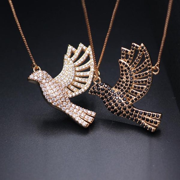 chains charm bird pendant necklace for women prave black and white cubic zirconia pendants necklaces female fashion jewelry gift, Silver
chains charm bird pendant necklace for women prave black and white cubic zirconia pendants necklaces female fashion jewelry gift, Silver
