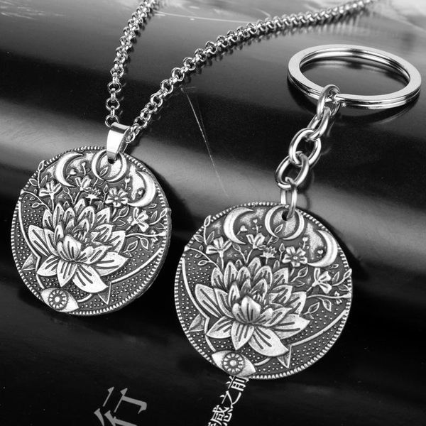 keychains 1pcs 2021 wicca lotus eyes moon pendant key chain prettiest women mandala flower keyring phase meditation yoga jewelry, Silver
keychains 1pcs 2021 wicca lotus eyes moon pendant key chain prettiest women mandala flower keyring phase meditation yoga jewelry, Silver