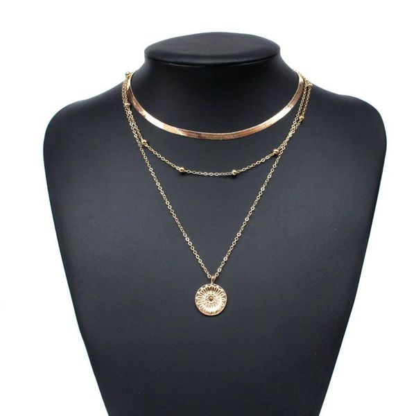 pendant necklaces jewelry fashion personality necklace simple multi-layer lotus female blade chain neck women, Silver
pendant necklaces jewelry fashion personality necklace simple multi-layer lotus female blade chain neck women, Silver