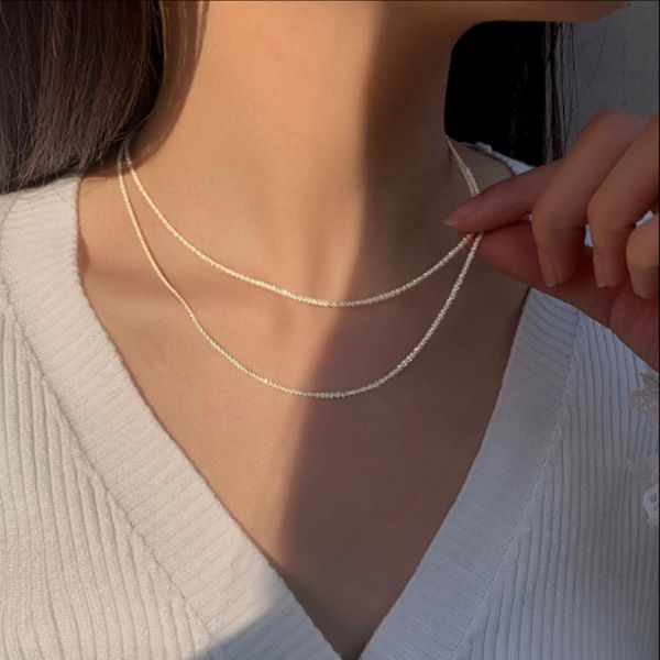 chains bohemia water wave chain necklace for female silver color women's choker neck jewelry gift wholesale kan234
chains bohemia water wave chain necklace for female silver color women's choker neck jewelry gift wholesale kan234
