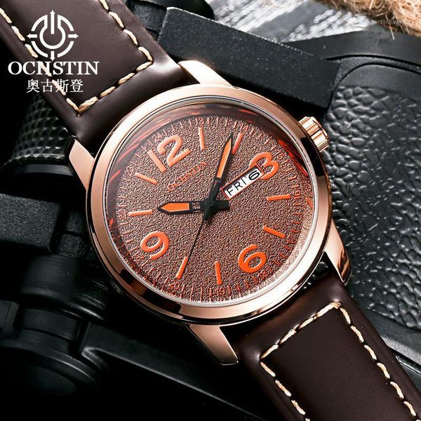 wristwatches mens watches ochstin waterproof auto date clock male leather strap casual quartz watch men sports wrist, Slivery;brown
wristwatches mens watches ochstin waterproof auto date clock male leather strap casual quartz watch men sports wrist, Slivery;brown